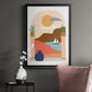 Paper Scene III - Modern Framed Canvas Print