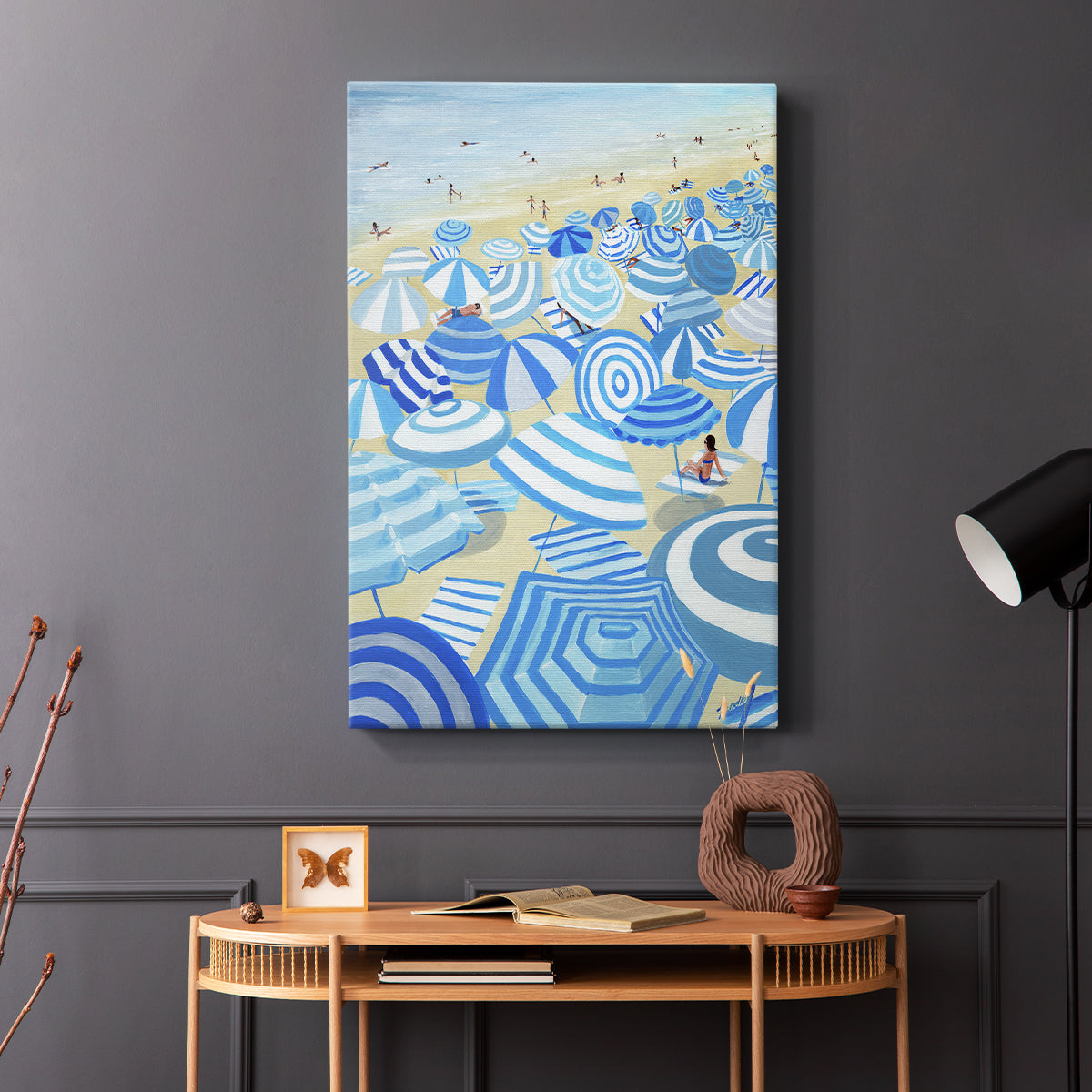 Sky Blue Beach - Canvas Art Print