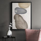 River Rocks Contour II - Modern Framed Canvas Print