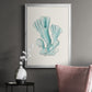 Antique Coastal Coral XI - Modern Framed Canvas Print