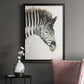 Zebra Stripes - Modern Framed Canvas Print