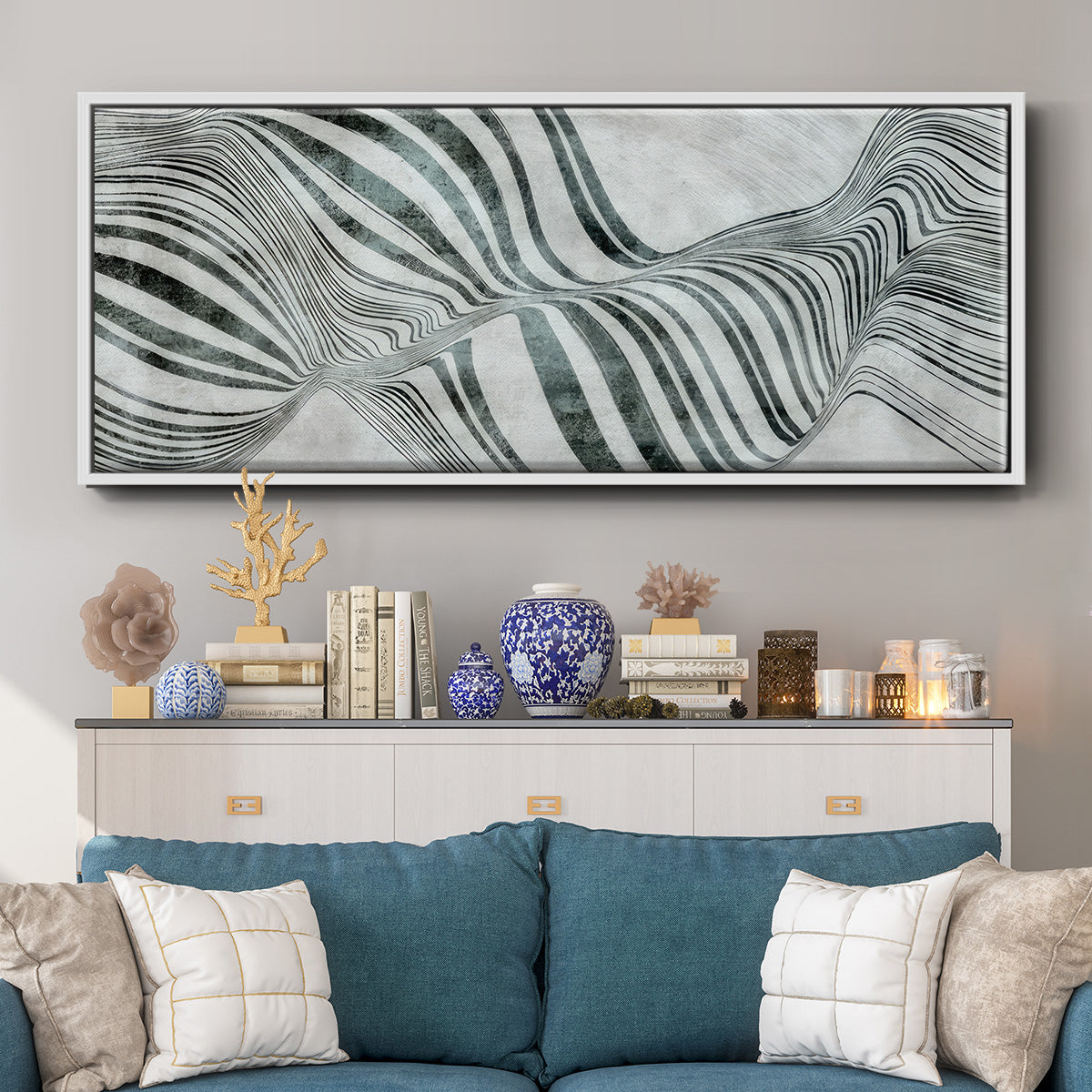 Forme de Bulle - Floater Framed Canvas Print