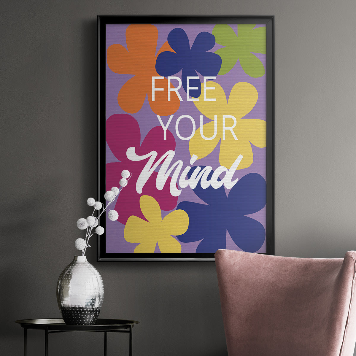 Free Your Mind - Modern Framed Canvas Print