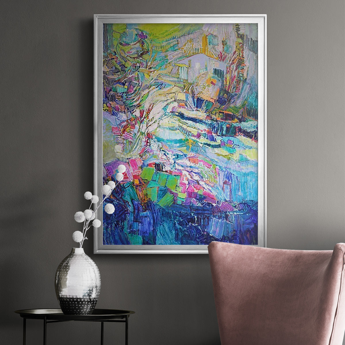 Gathering up the Goddess III - Modern Framed Canvas Print