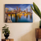 Boston, Massachusetts, City Skyline from the Harbor - Canvas Art Print