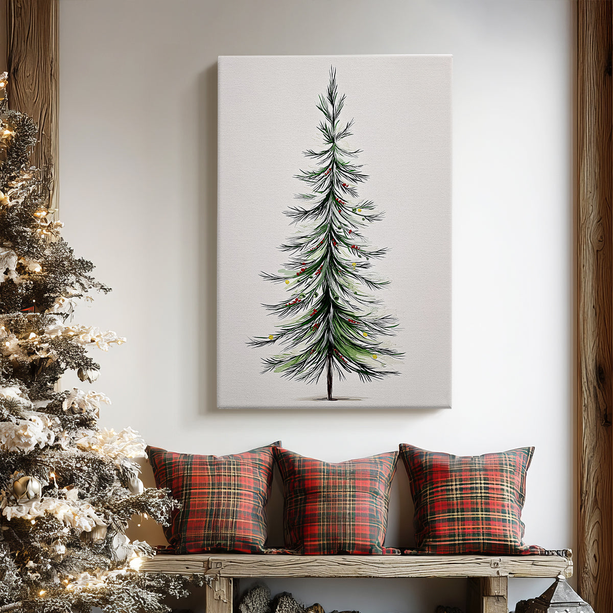 Silver Snow Blessing - Canvas Art Print