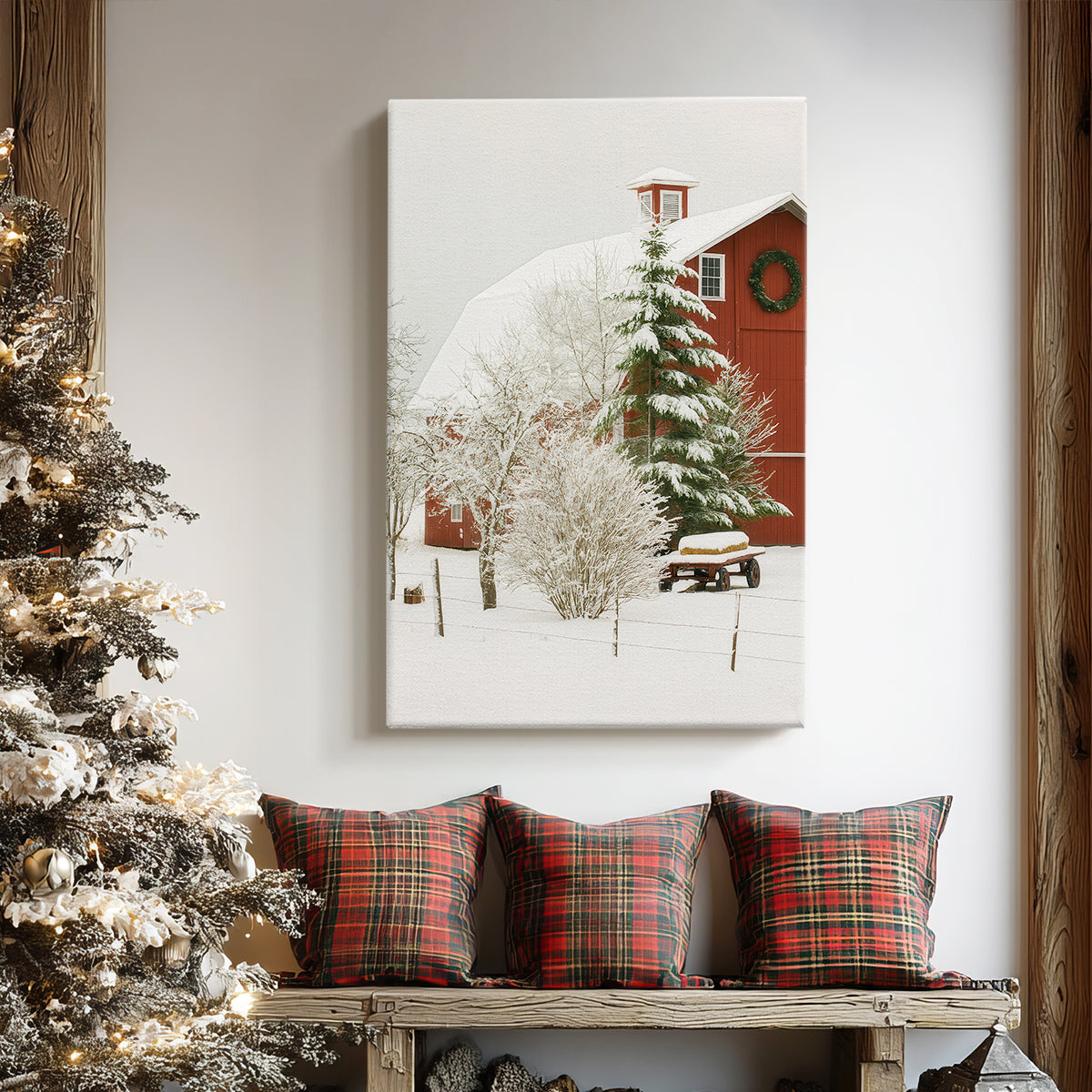Silver Carol of Snow - Canvas Art Print