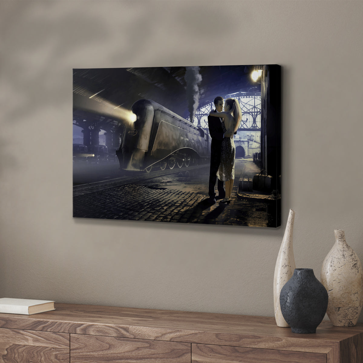 Train Depot - Canvas Art Print