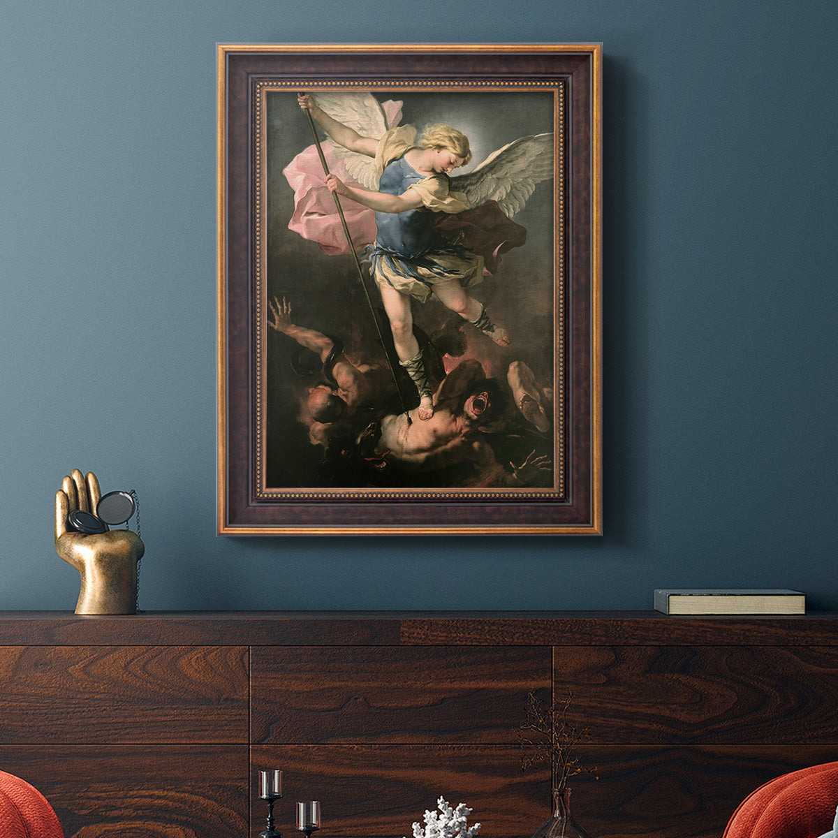 St. Michael - Ornate Framed Canvas Print