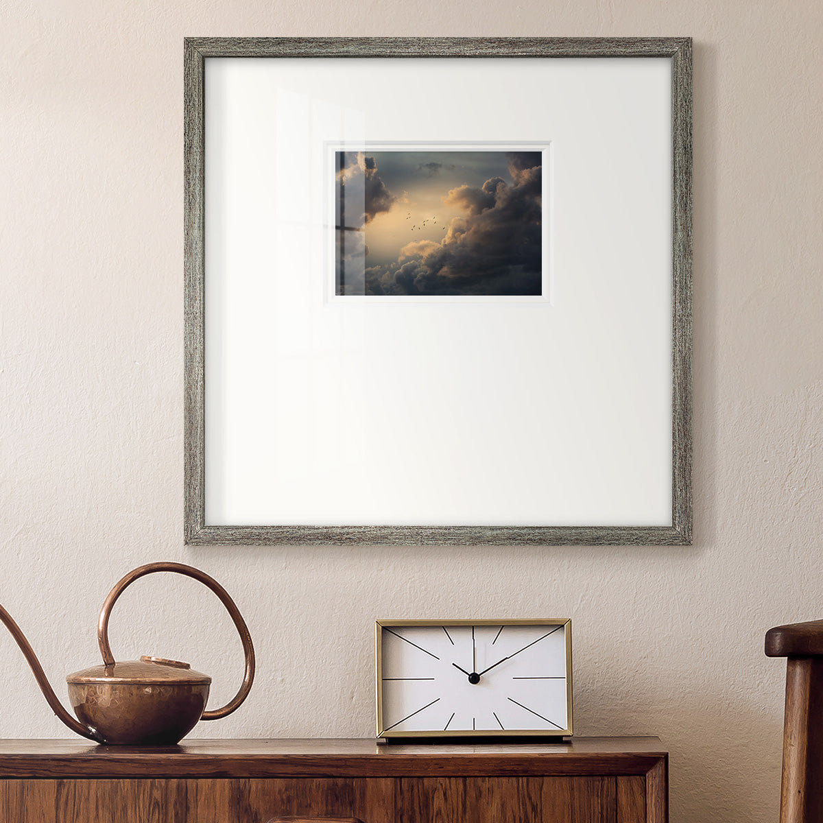 Soaring High Above- Premium Framed Print Double Matboard