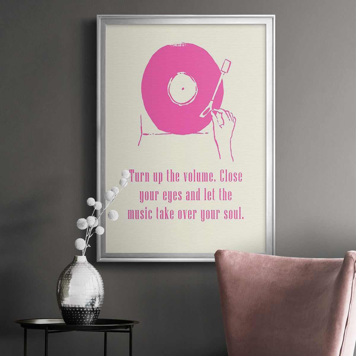 Sweet Melody III - Modern Framed Canvas Print