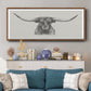 Longhorn Bull - Floater Framed Canvas Print