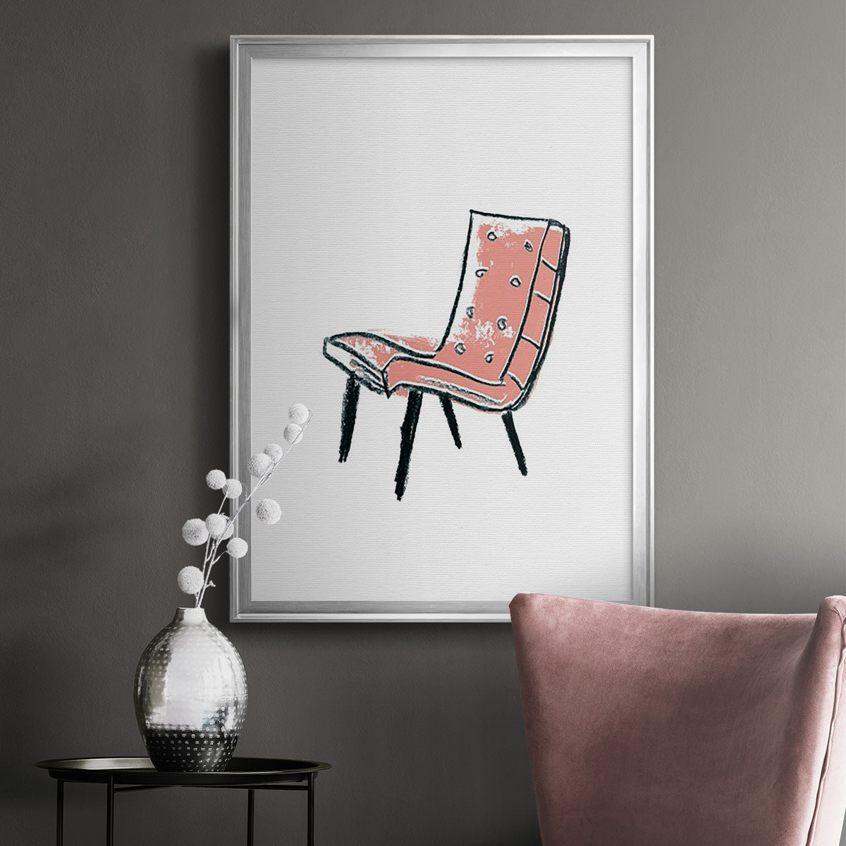 Take a Seat IX - Modern Framed Canvas Print