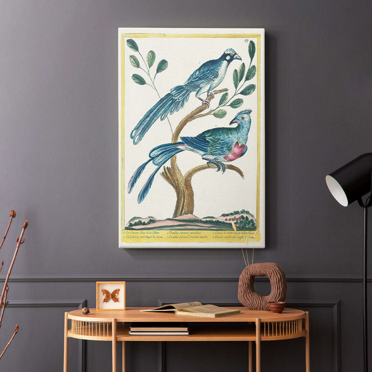 Chinese Blue Cuckoo and Green-Crested Cuckoo, 1771-1775 - Canvas Art Print