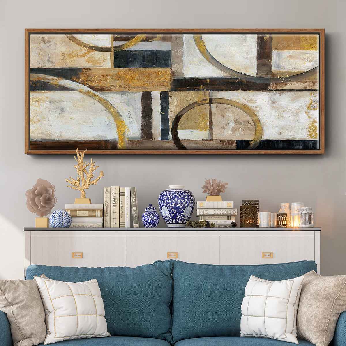 Interplay - Floater Framed Canvas Print