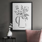 Sketchy Bouquet I - Modern Framed Canvas Print