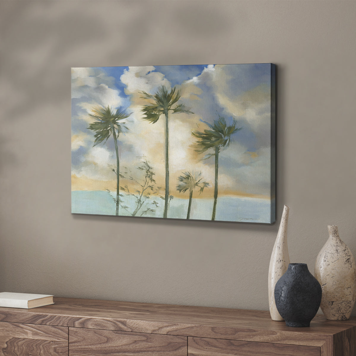 Palms in the Wind - Canvas Art Print