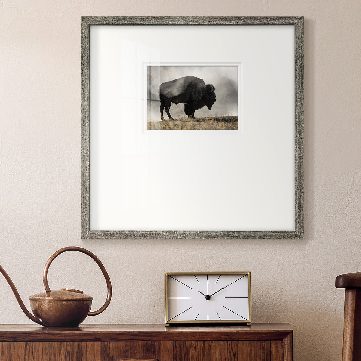 Geyser Basin Premium Framed Print Double Matboard