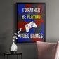Gamer at Play III - Modern Framed Canvas Print
