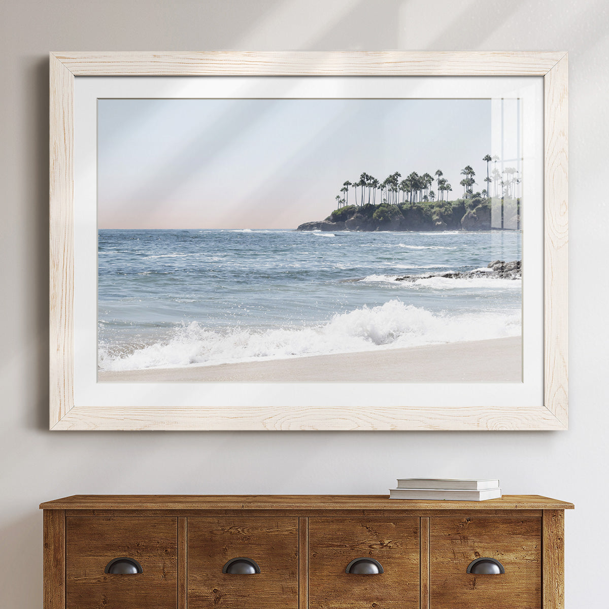 Distant Palms - Barnwood Framed Art Print