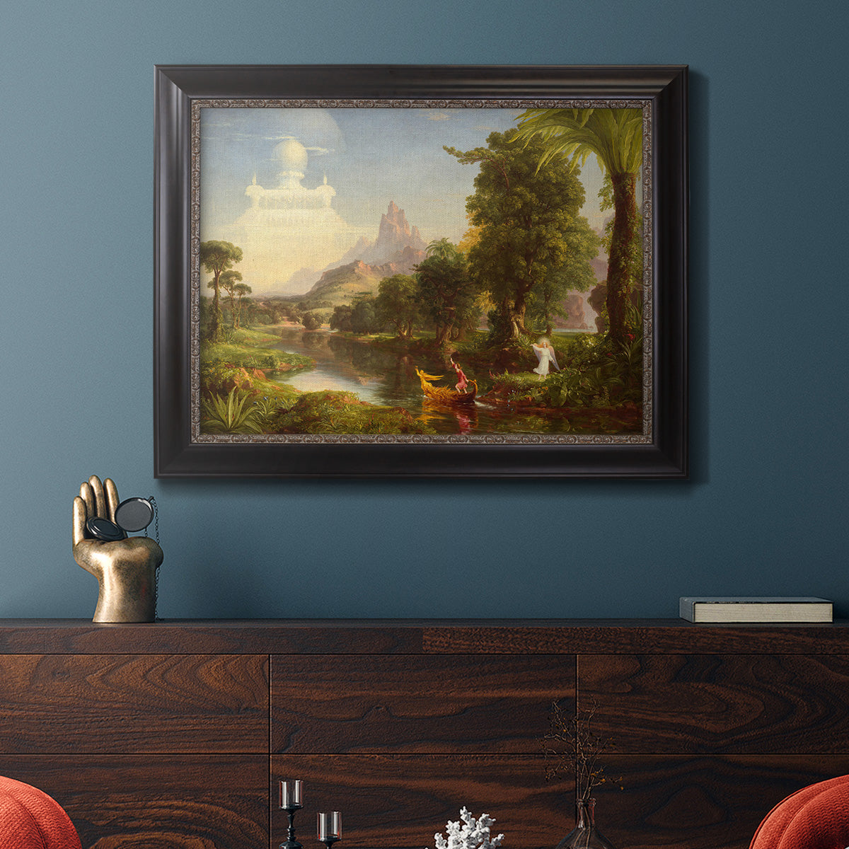 Voyage of Life: Youth - Ornate Framed Canvas Print