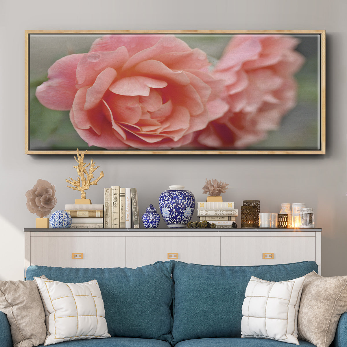 Cottage Climber - Floater Framed Canvas Print