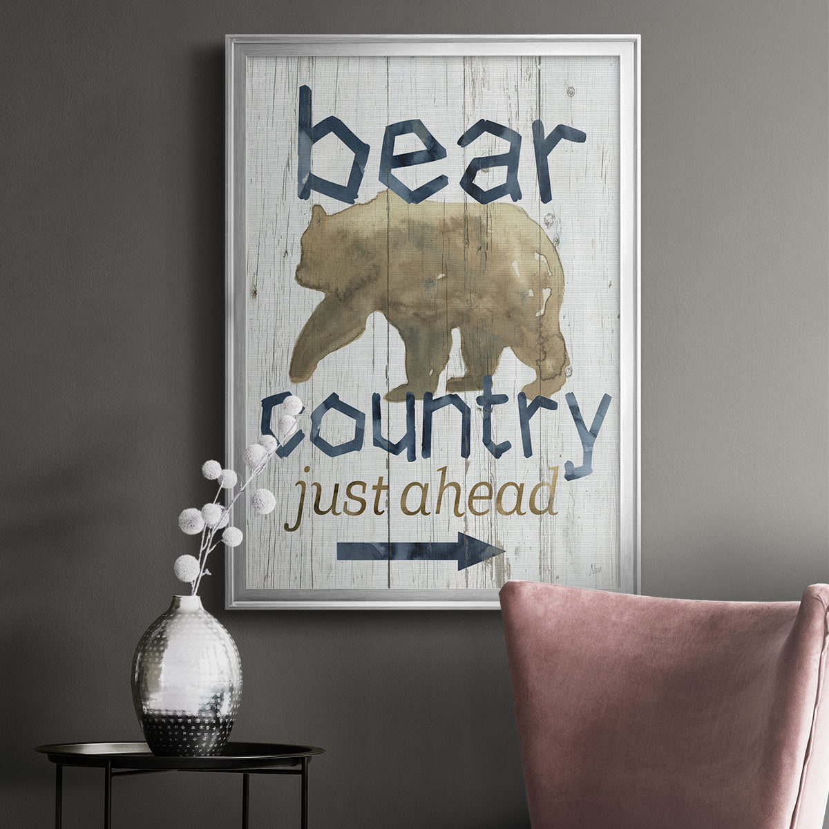 Bear Country - Modern Framed Canvas Print