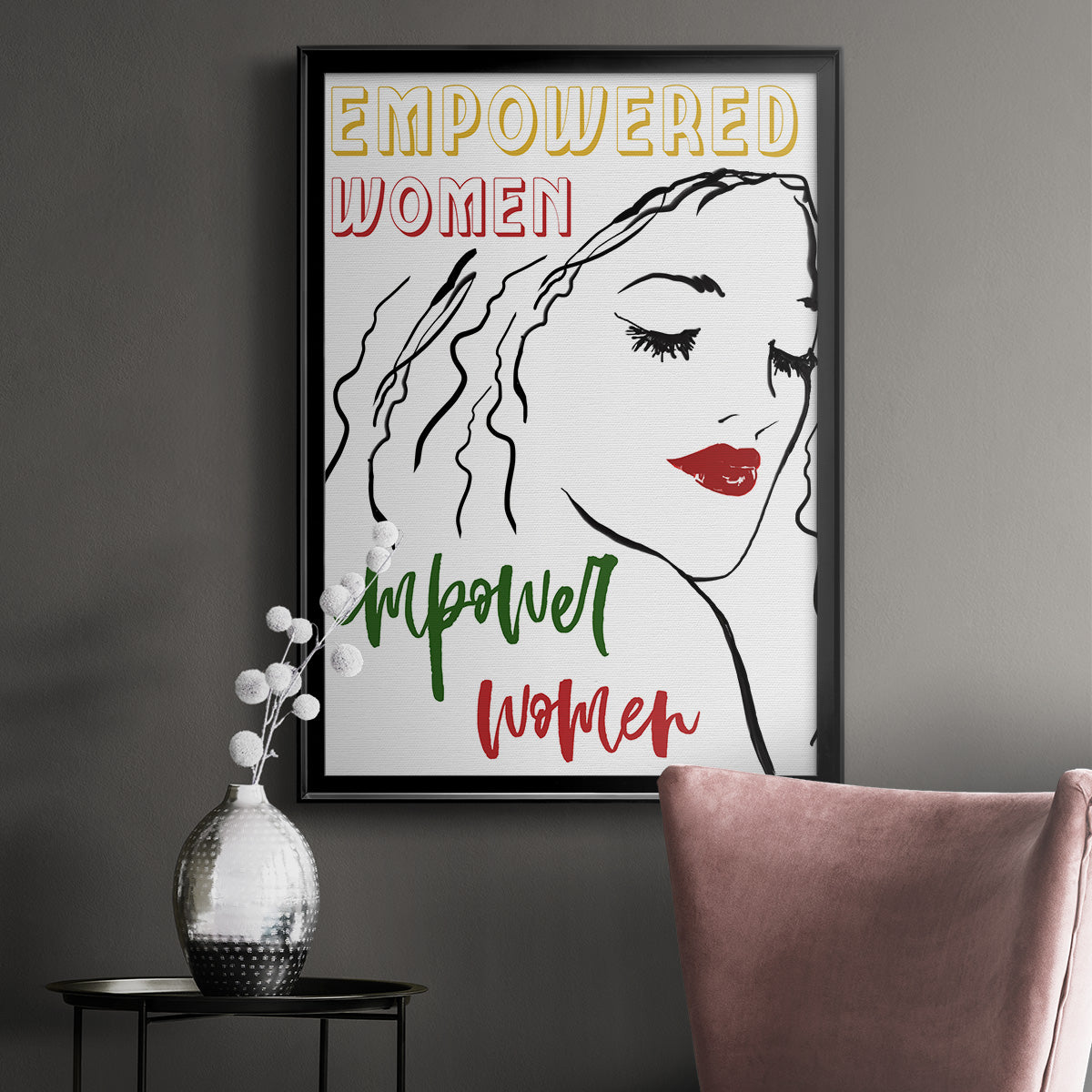 Empowered Women - Modern Framed Canvas Print