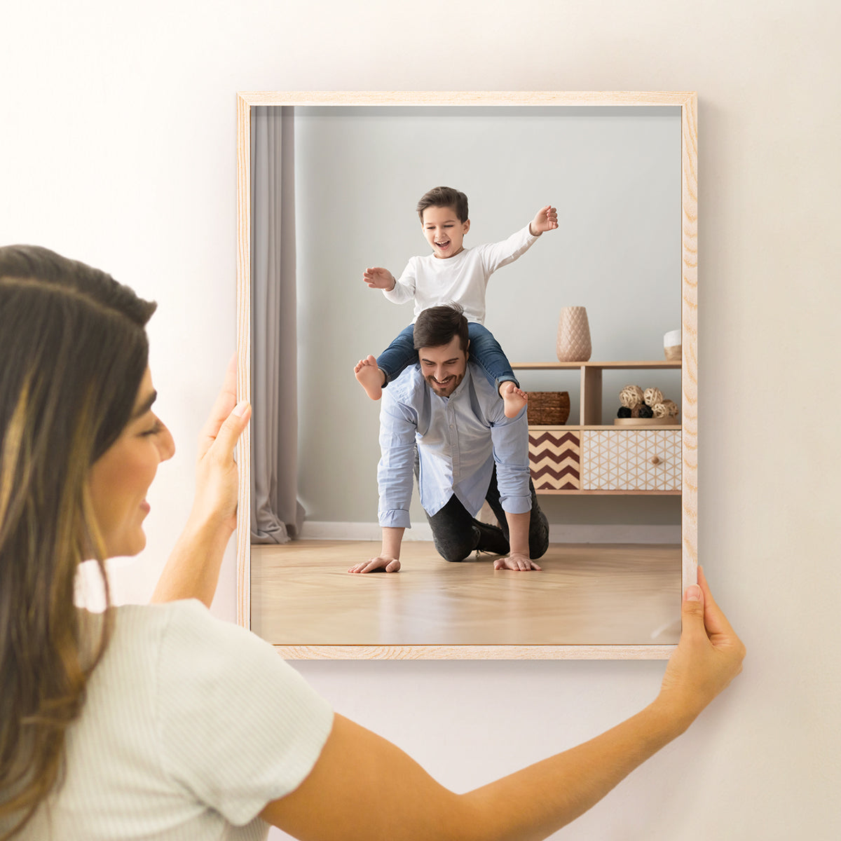 Set of 2 Restickable Custom Framed Photos - 16" x 20"