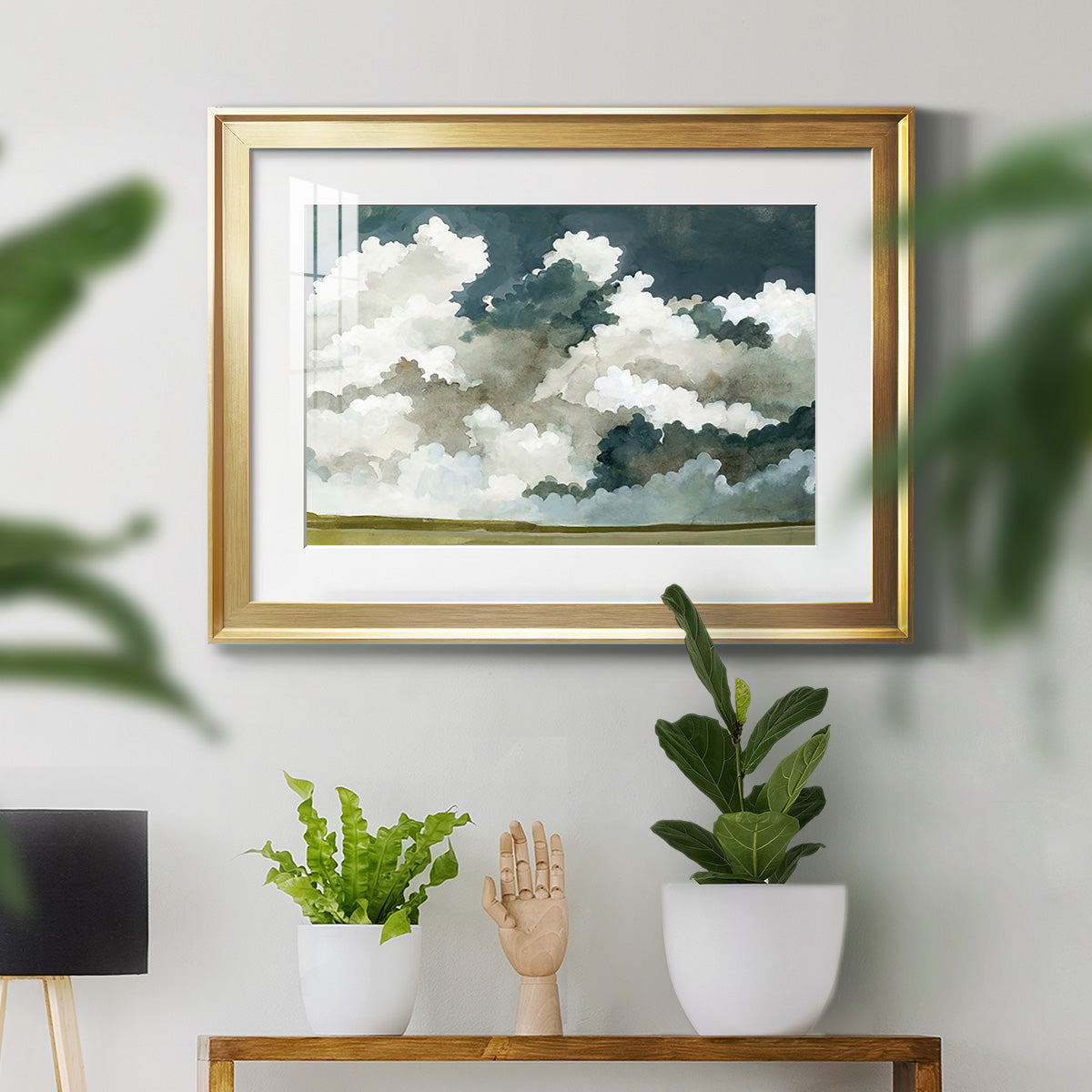 Vast Neutral Sky III - Modern Framed Art Print