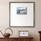 Santorini Sunrise Premium Framed Print Double Matboard