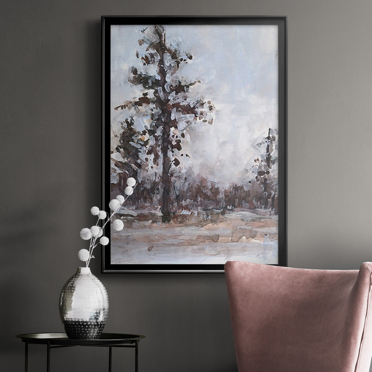 Vintage Tree Moment I - Modern Framed Canvas Print