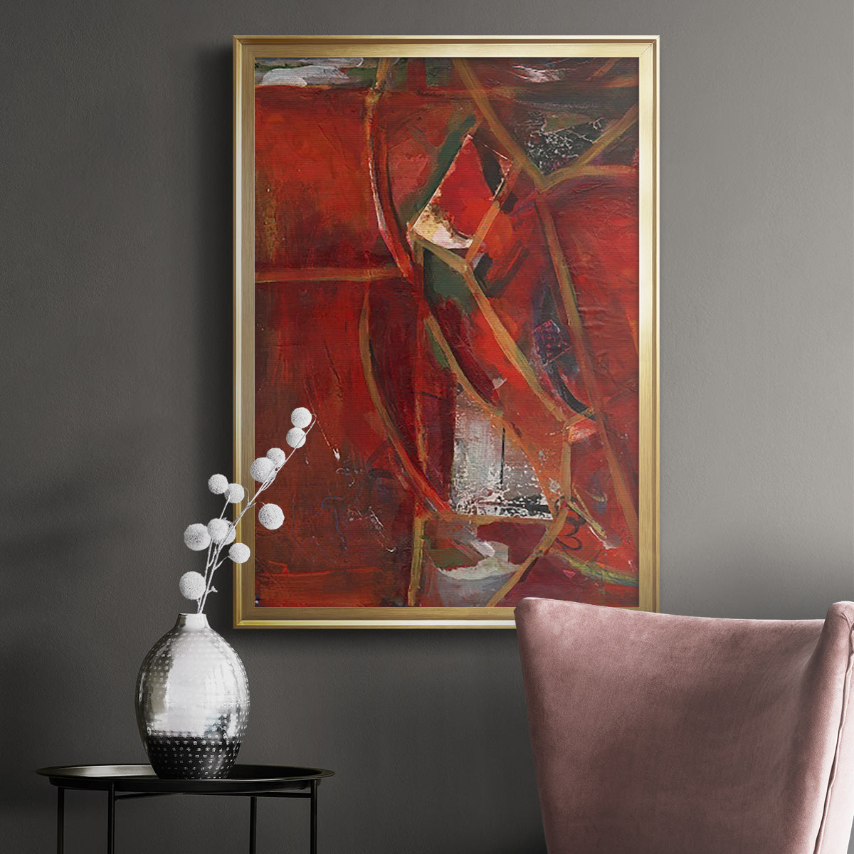 City Life II - Modern Framed Canvas Print