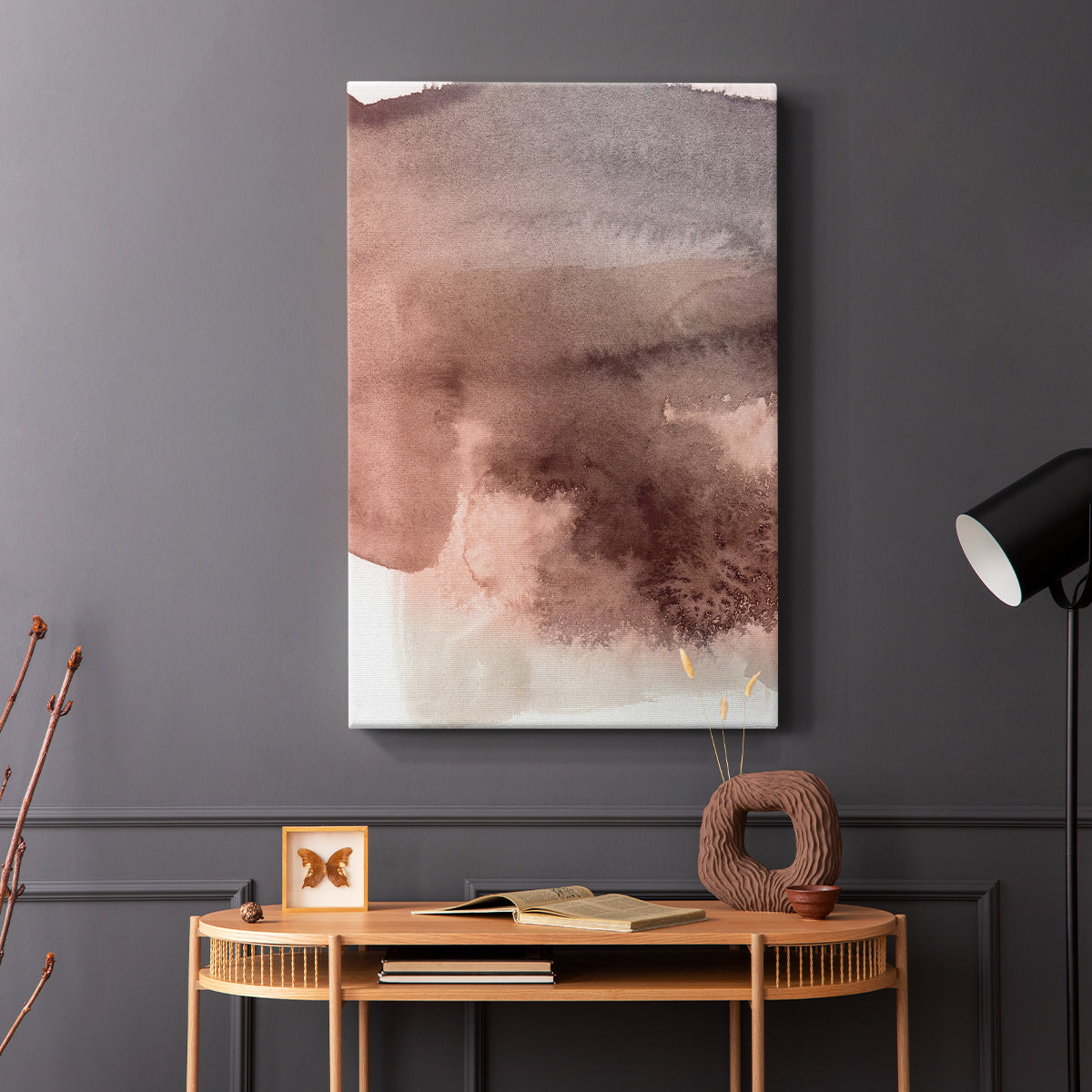 Red Ochre Abstract II - Canvas Art Print