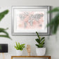 Pink Cheetah Map - Modern Framed Art Print