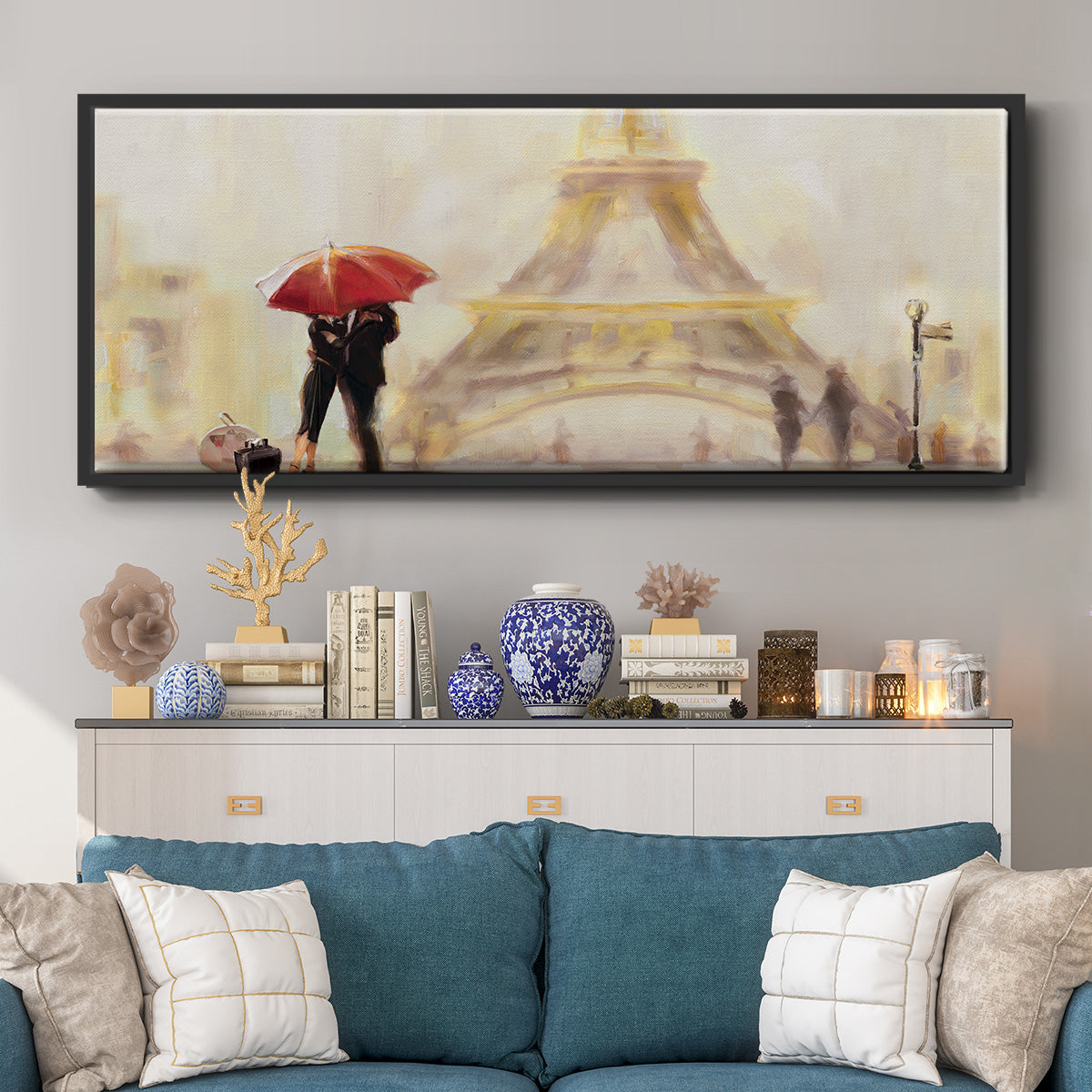 Paris Moment - Floater Framed Canvas Print