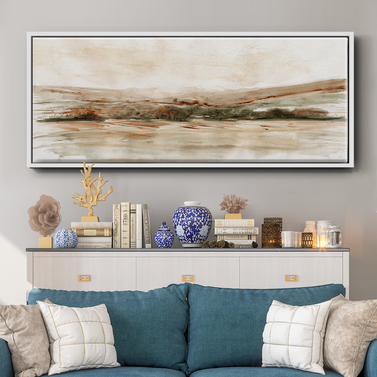Fall Beech Mountain - Floater Framed Canvas Print