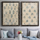 Vintage Blockprint I - Premium Framed Canvas 2 Piece Set - Ready to Hang