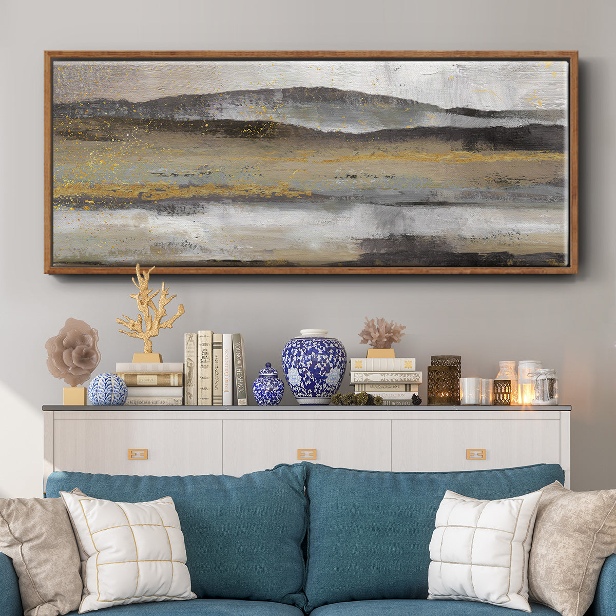 Rolling Hills - Floater Framed Canvas Print