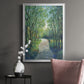 Golden Light Pathways I - Modern Framed Canvas Print