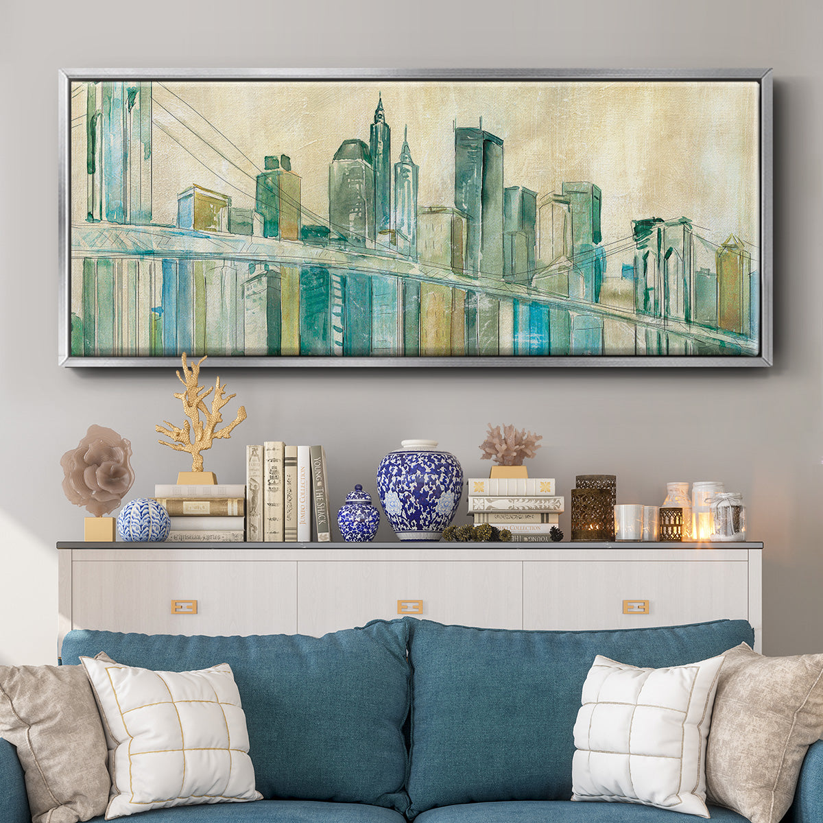 New York City - Floater Framed Canvas Print
