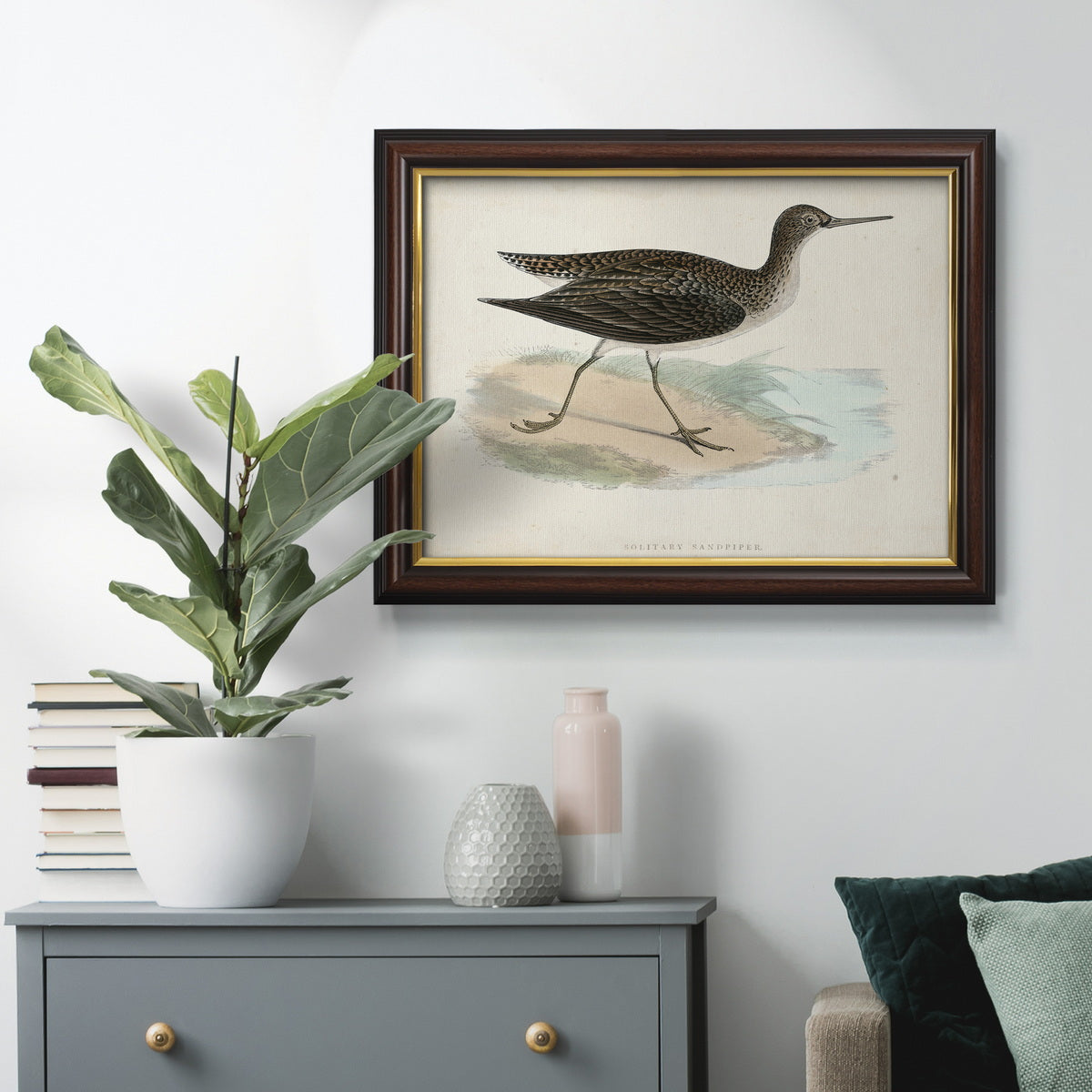 Morris Sandpipers VII Premium Framed Canvas- Ready to Hang