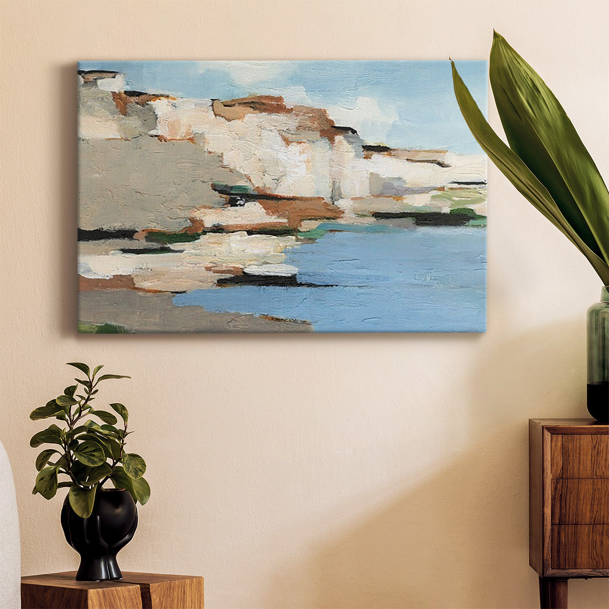 White Rock Cliffs I Premium Gallery Wrapped Canvas - Ready to Hang