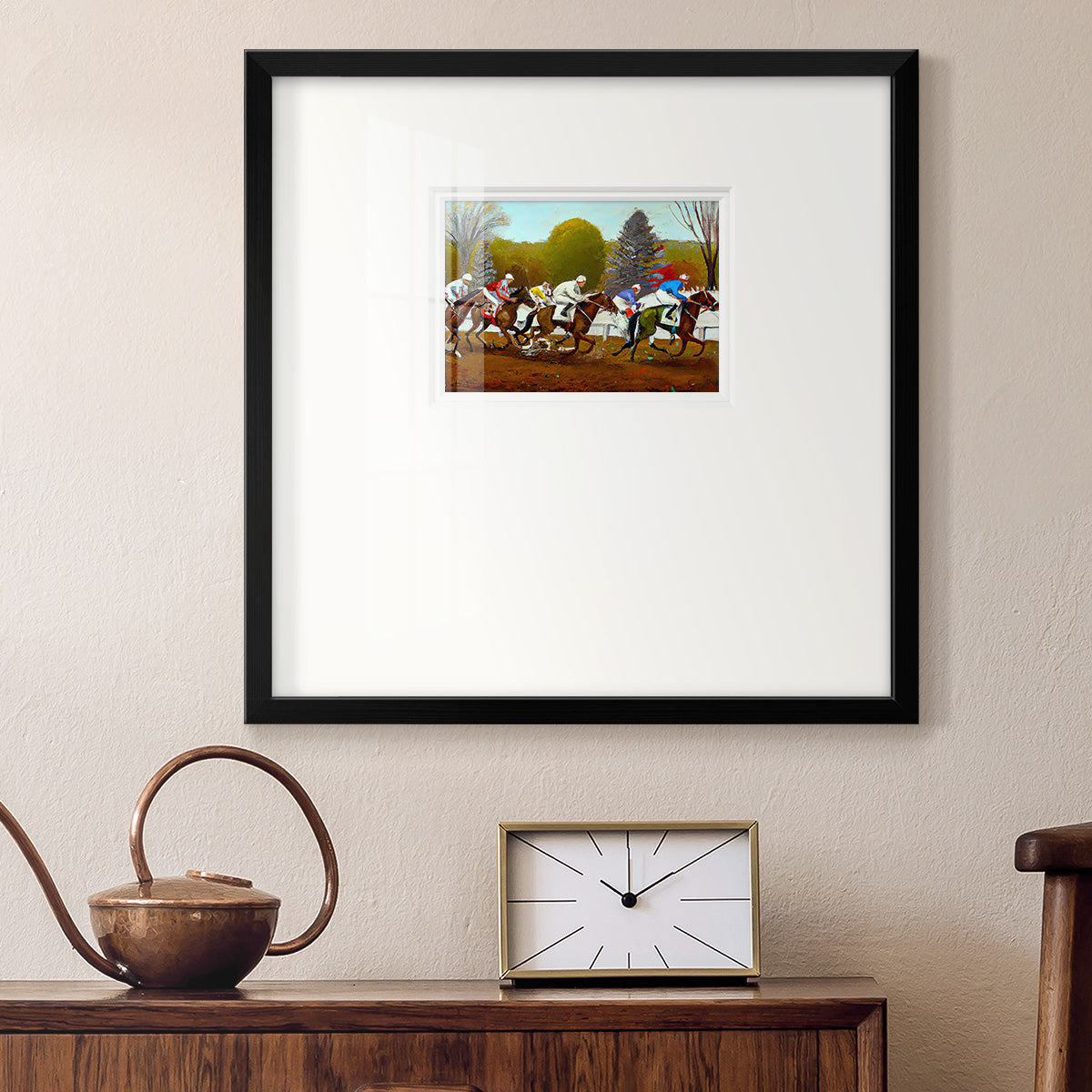 Day at the Race II Premium Framed Print Double Matboard