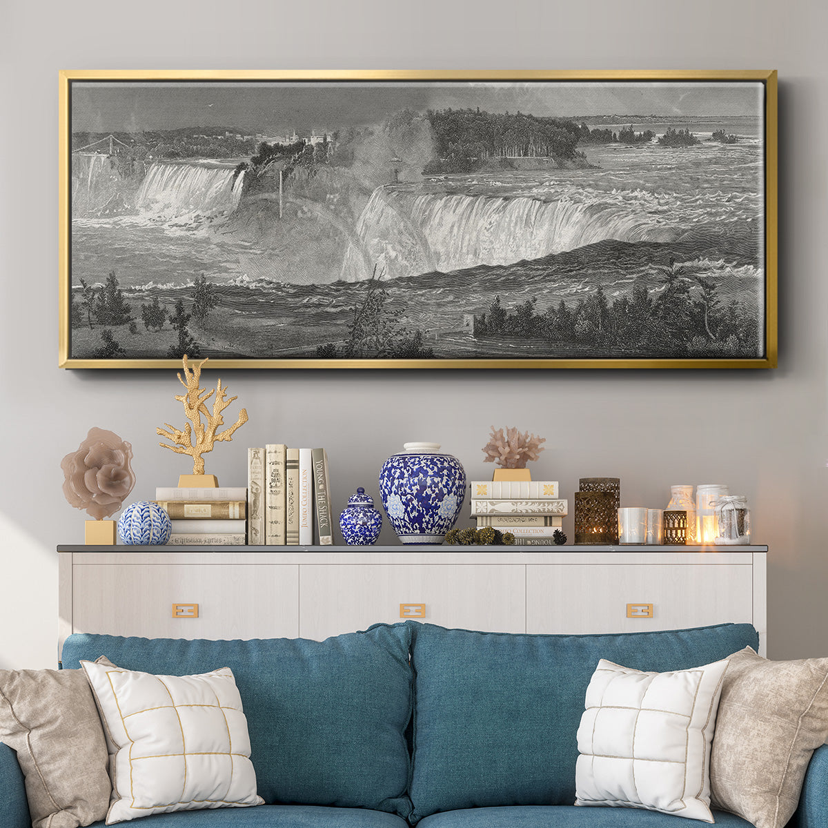 Niagara - Floater Framed Canvas Print