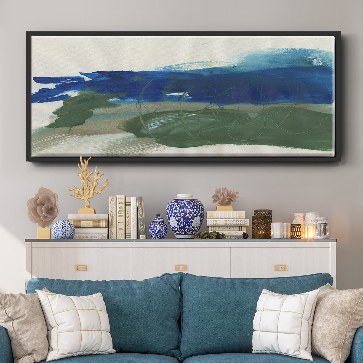 Mirages III - Floater Framed Canvas Print