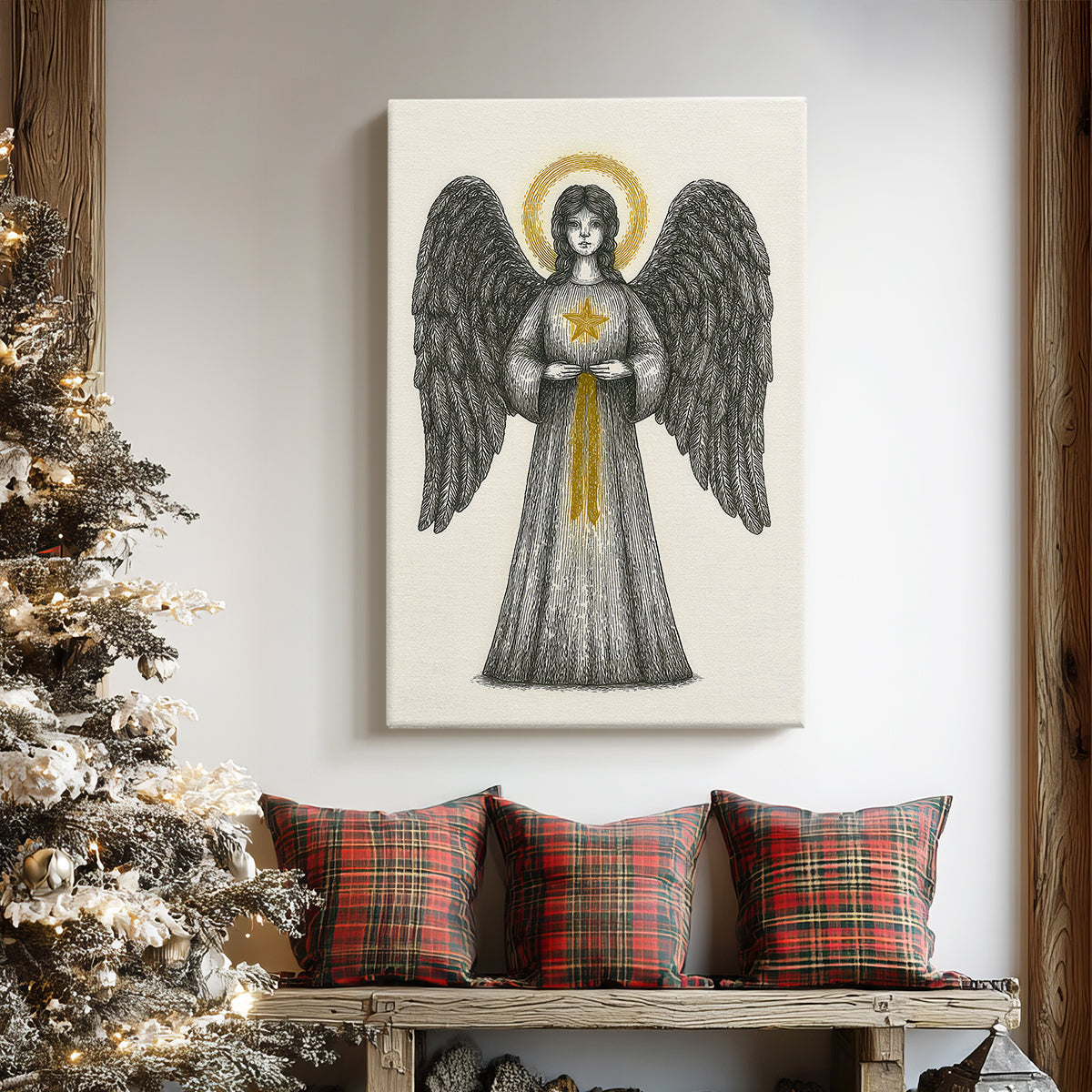 Frostlit Icicles Whisper - Canvas Art Print