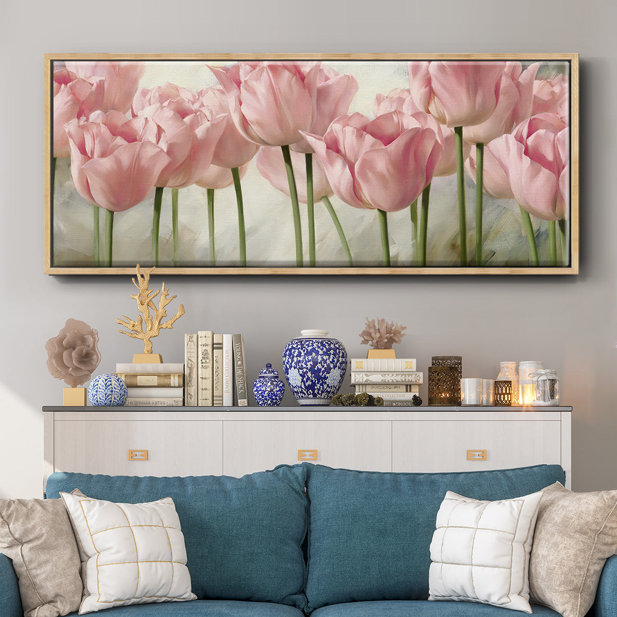 Nature Inspired I - Floater Framed Canvas Print