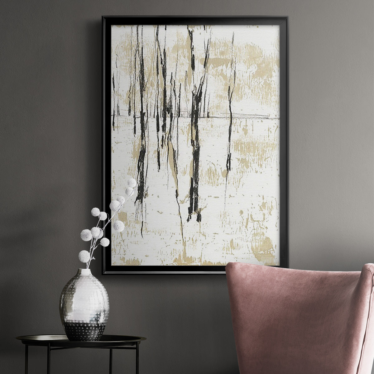 Gilded Forest I - Modern Framed Canvas Print