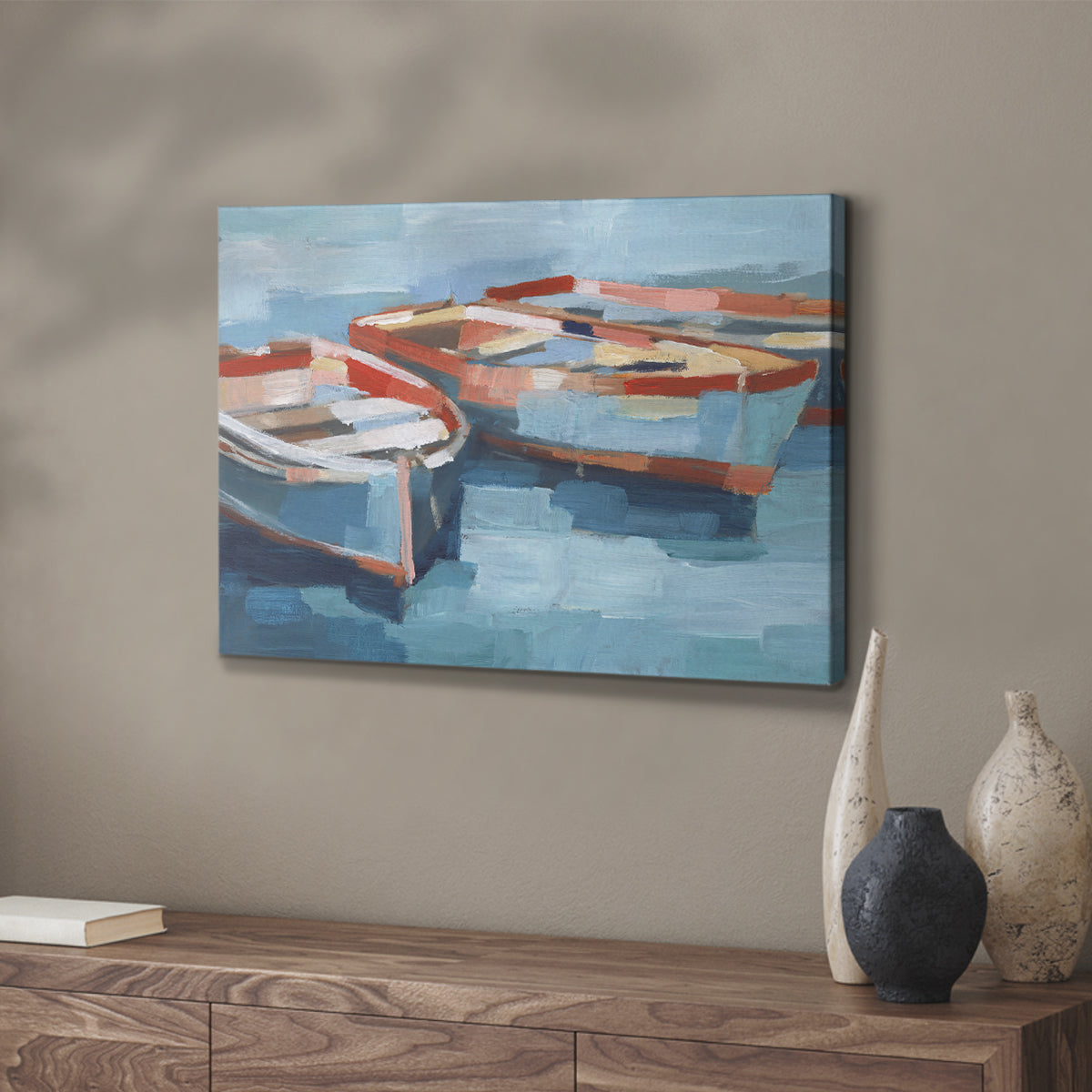 Primary Boats II - Canvas Art Print